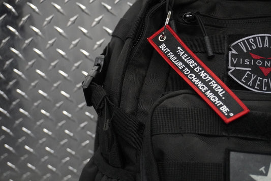 "FAILURE IS NOT FATAL" Flight Key Chain